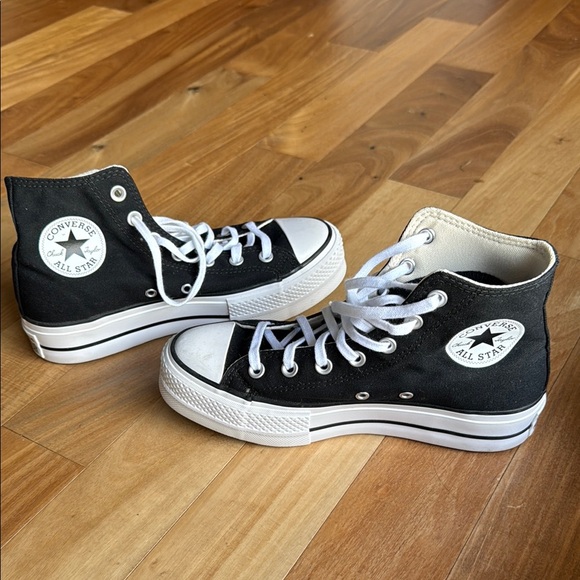 Converse Black and White High-Top Sneakers - Picture 1 of 4